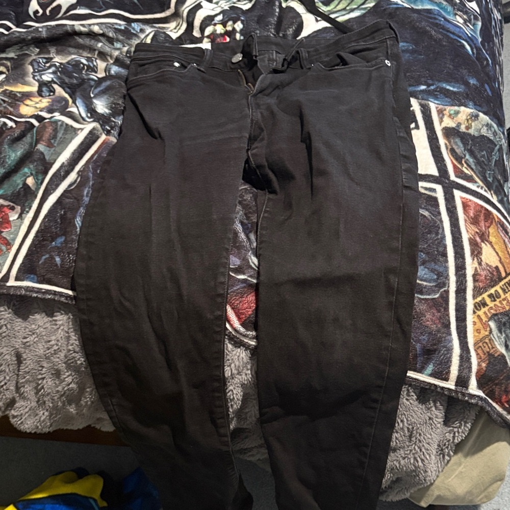H&M Straight Fit Black Jeans